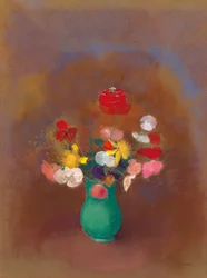 Papoilas em vaso verde; Papoilas em um vaso verde, c.1910