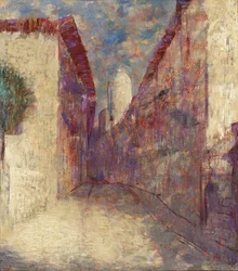 Rua em Fontarabie (óleo sobre tela)