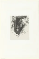 Cavalo de guerra
Le Courcier (título sobre o objecto)
