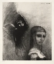 A Tentação de Santo Antônio Primeira Série: E um grande pássaro, descendo do céu ..., 1888.