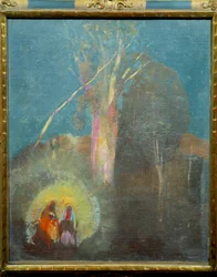 O vôo no Egito Quadro de Odilon Redon