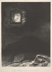 O vago vislumbre de uma cabeça suspensa no espaço, 1891.