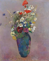 Visão: vaso de flores por Redon, Odilon (1840-1916)