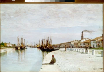 Marina de Rimini (óleo sobre tela