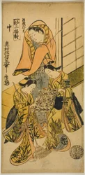 O sobretudo Daruma (Haori Daruma), de "Three Pictures of Harmony (Waki sanpukutsui)"