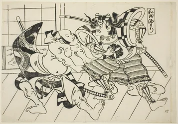 Banquete de Wada (Wada sakamori), da série "Cenas Famosas de Teatro de Marionetes Japonês (Yamato irotake)"