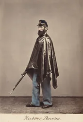 Poncho de borracha, 1866 (foto)