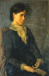 Hester Marian Wait Lay, Retrato da esposa do artista, 1880.