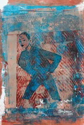 Blugel, 2023 (técnica mista sobre papel)