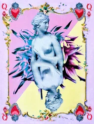 Rainha de Copas, 2019 (técnica mista sobre tela)