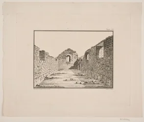 Ruínas da igreja na Groenlândia. Ilustração para W.A. Grah. Viagem de pesquisa à costa leste da Groenlândia