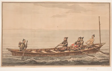 barco esposa Ilustração para W.A. Grah. Viagem de pesquisa à costa leste da Groenlândia