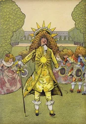 Rei louis xiv, a, sol, rei, palácio, de, versalhes