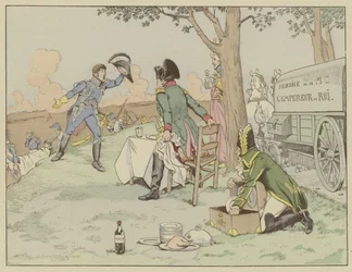 Napoleão recebe a notícia da morte de seu melhor amigo, o marechal Lannes, na batalha de Aspern-Essling, em maio de 1809