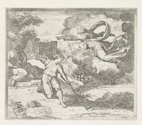 Deus avisa Isaac para não ir ao Egipto
Pinturas na Loggia de Rafael (título da série)