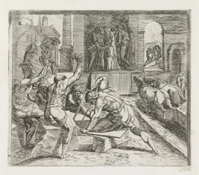 Salomão construindo o templo em Jerusalém
Pinturas na Loggia de Rafael (título da série)