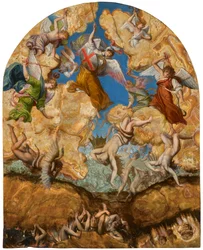 A queda dos anjos rebeldes, ca 1601.