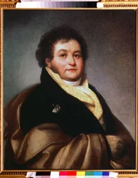 Retrato do Conde Vasili Musin-Pushkin-Bruce (Moussin Pouchkine Bruce) (1773-1836) (Retrato do Conde Vasili Musin Pushkin Brus). Pintura de Oreste Adamovich Kiprensky (Kiprenski) (1782-1836), óleo sobre tela