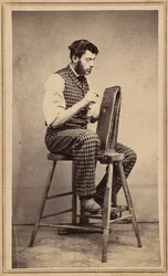 Retrato de um trabalhador de couro, c. 1864 (foto)