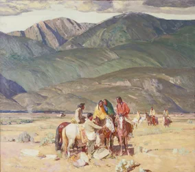 Índios Taos sobre a Mesa (óleo sobre tela)