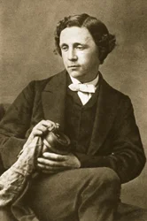 Retrato de Lewis Carroll, 28 de março de 1863 (foto sépia)