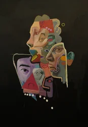 Castel of Colors (Thought Island), 2024-25 (óleo e acrílico sobre linho)