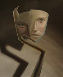 Alma dividida, 2023 (óleo sobre linho)