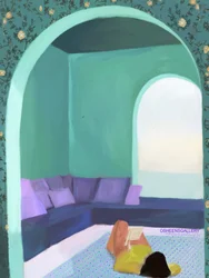 Recanto de leitura tranquilo