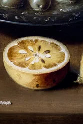 Natureza morta com ostras e pastelaria