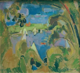 Vista na grande janela Havel &39;, Berlim