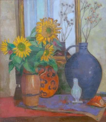 Girassol com tigela de Matisse