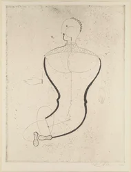 Figura abstrata à esquerda, 1923.
