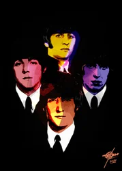 Retratos coloridos de Pop Art