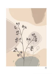 Plantas orgânicas em tons suaves