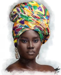 Mulher africana majestosa