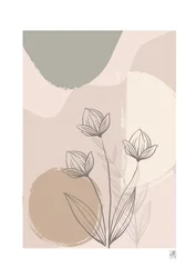 Abstração floral suave