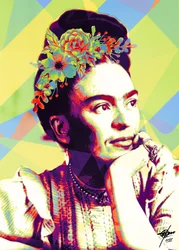 Retrato vibrante de Frida
