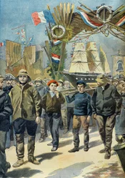 O grande perdão dos islandeses em Paimpol em 1898 (Gravura)