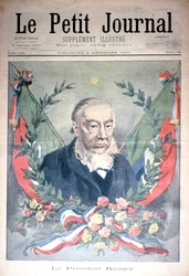 Presidente Kruger, capa do &39;Le Petit Journal&39;, 2 de dezembro de 1900 (gravura colorida)