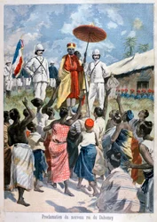 Proclamação do novo rei de Daomé, 1894