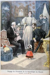 Czar Nicolau II da Rússia e Felix Faure, Presidente da República Francesa, 1897