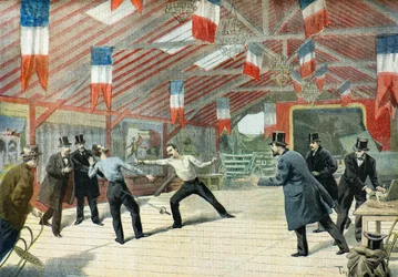 Morte de Jules Hippolyte Percher, 1895 (Ilustração)