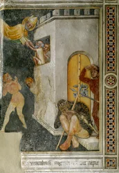 Milagre de Santo Agostinho, um prisioneiro inocente é libertado (Fresco