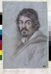 Retrato de Michelangelo Merisi da Caravaggio (pastel sobre tábua de bristol, cerca de 1621)