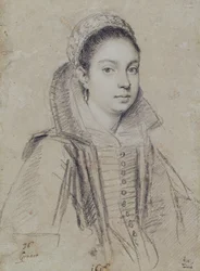 Retrato de uma senhora (lápis sobre papel)
