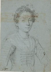 Retrato de uma mulher, metade do comprimento