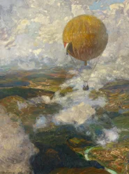 Em um balão cativo sobre os Vosges