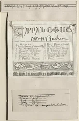 Catálogo de Minhas Pinturas em JW Sargents, Cleveland, 17 de dezembro de 1877, 1877.