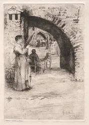 Gravuras de Veneza: Net Makers, 1881.