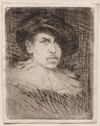 Auto-retrato em traje, 1880.